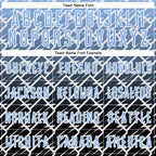 Custom Light Blue Black-White Lightning Sports Sublimation Soccer Uniform Jersey