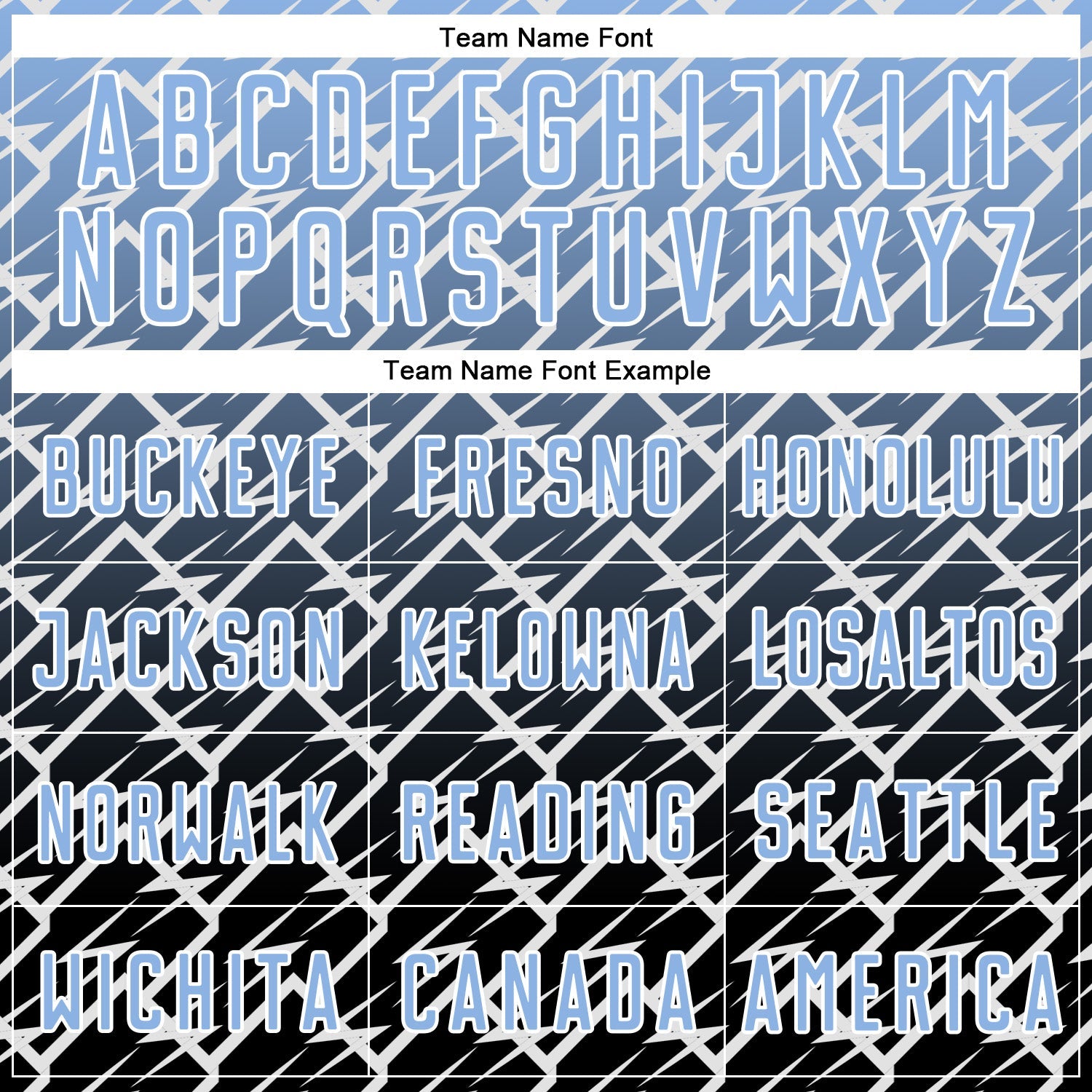 Custom Light Blue Black-White Lightning Sports Sublimation Soccer Uniform Jersey