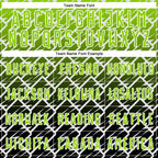 Custom Neon Green Black-White Lightning Sports Sublimation Soccer Uniform Jersey