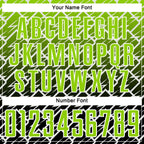 Custom Neon Green Black-White Lightning Sports Sublimation Soccer Uniform Jersey