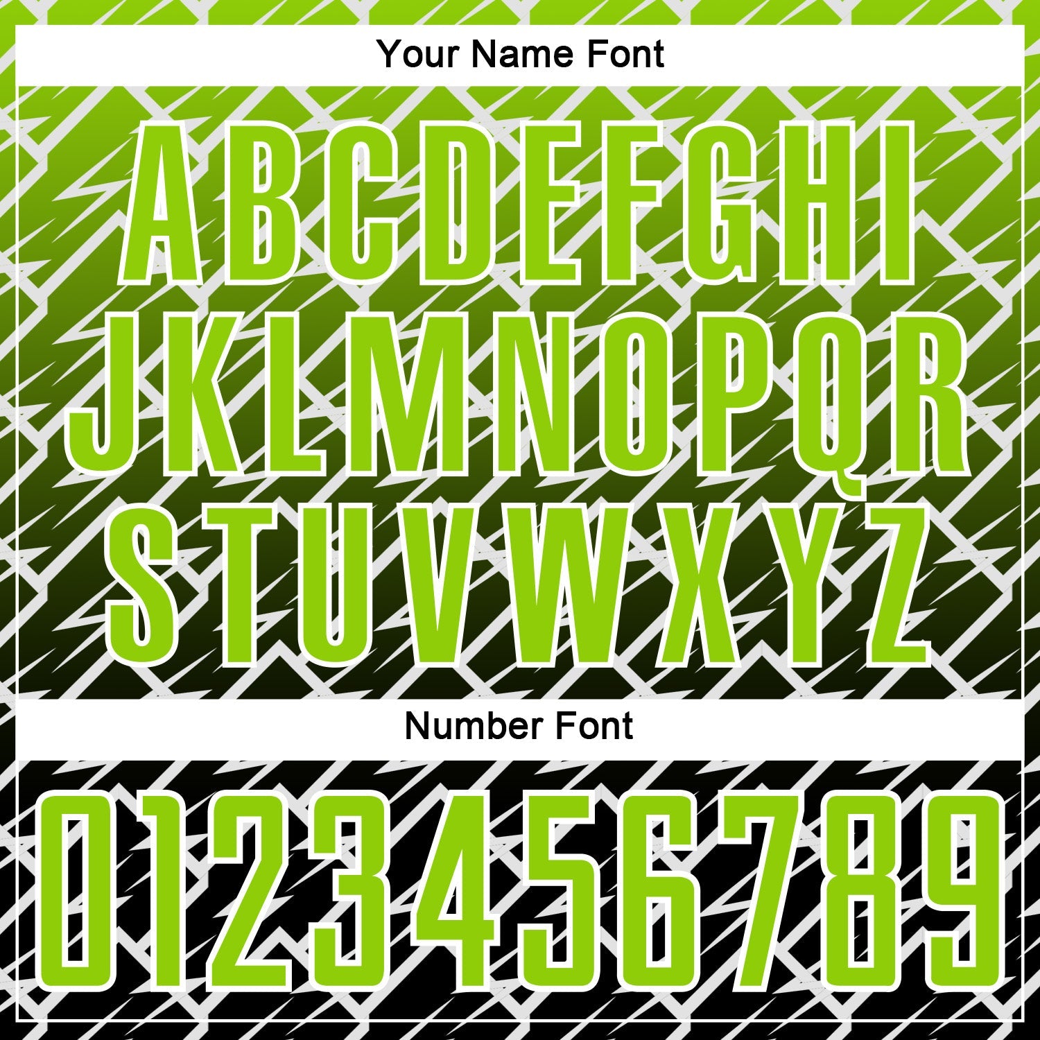 Custom Neon Green Black-White Lightning Sports Sublimation Soccer Uniform Jersey