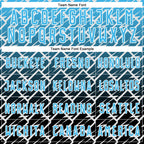 Custom Sky Blue Black-White Lightning Sports Sublimation Soccer Uniform Jersey