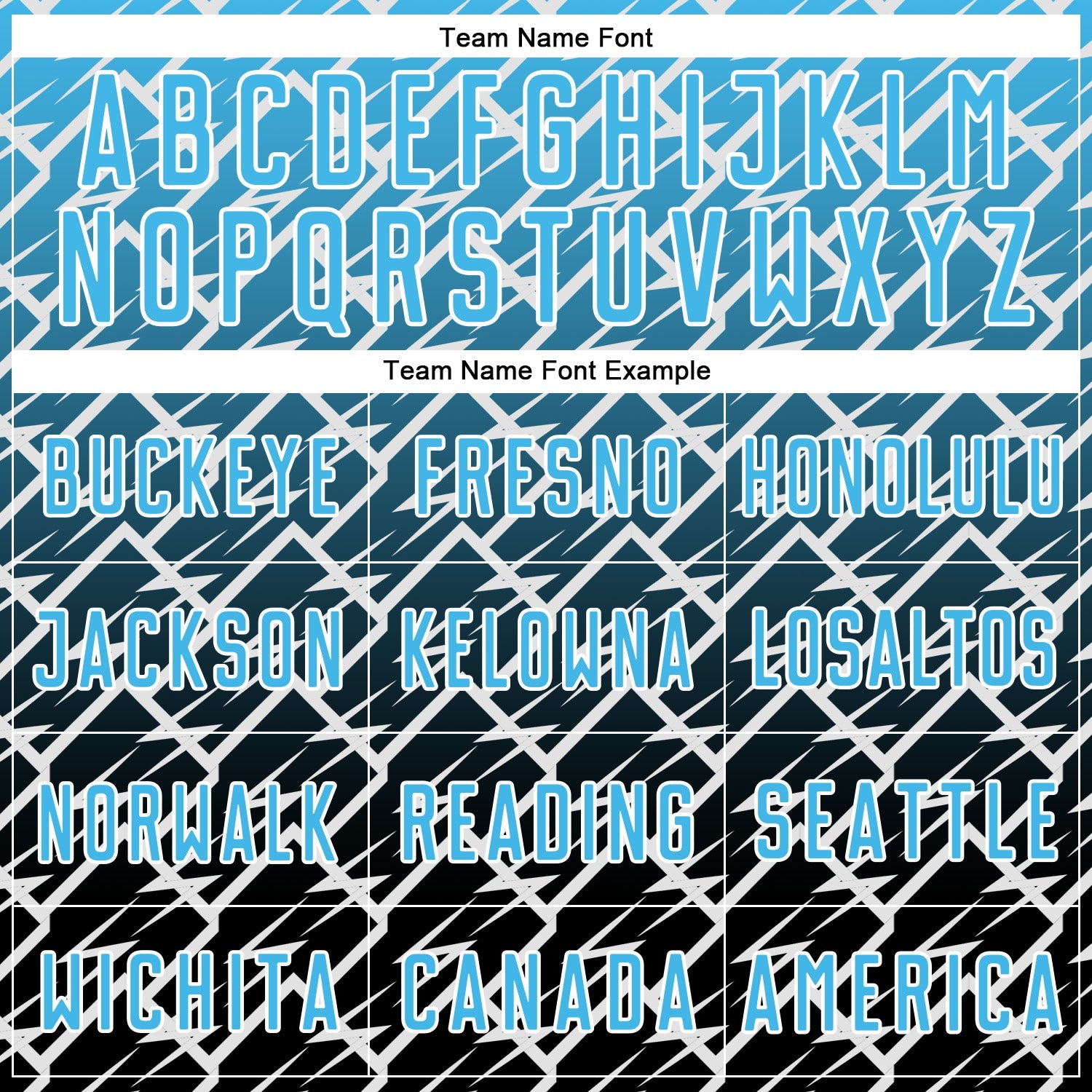 Custom Sky Blue Black-White Lightning Sports Sublimation Soccer Uniform Jersey