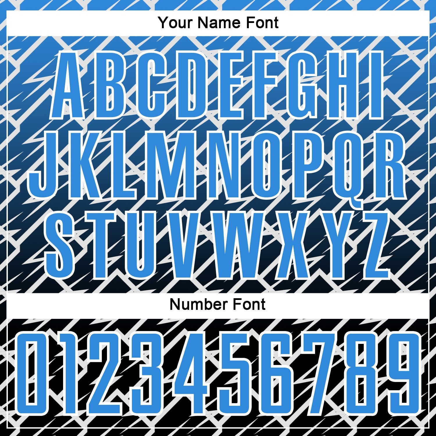 Custom Powder Blue Black-White Lightning Sports Sublimation Soccer Uniform Jersey