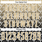 Custom Vegas Gold Black-White Lightning Sports Sublimation Soccer Uniform Jersey