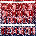 Custom Red Navy-White Lightning Sports Sublimation Soccer Uniform Jersey