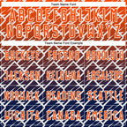 Custom Orange Navy-White Lightning Sports Sublimation Soccer Uniform Jersey