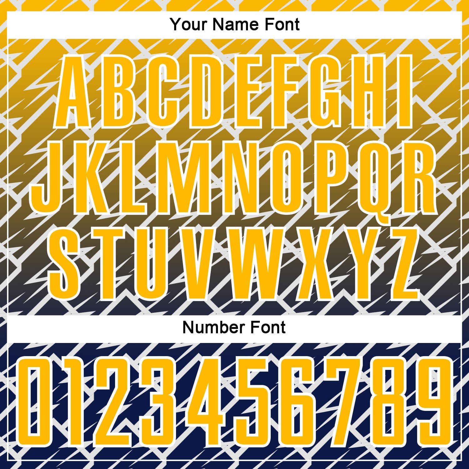 Custom Gold Navy-White Lightning Sports Sublimation Soccer Uniform Jersey