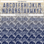 Custom Cream Navy-White Lightning Sports Sublimation Soccer Uniform Jersey