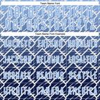 Custom Light Blue Navy-White Lightning Sports Sublimation Soccer Uniform Jersey