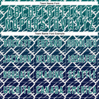 Custom Teal Navy-White Lightning Sports Sublimation Soccer Uniform Jersey