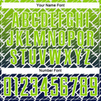 Custom Neon Green Navy-White Lightning Sports Sublimation Soccer Uniform Jersey