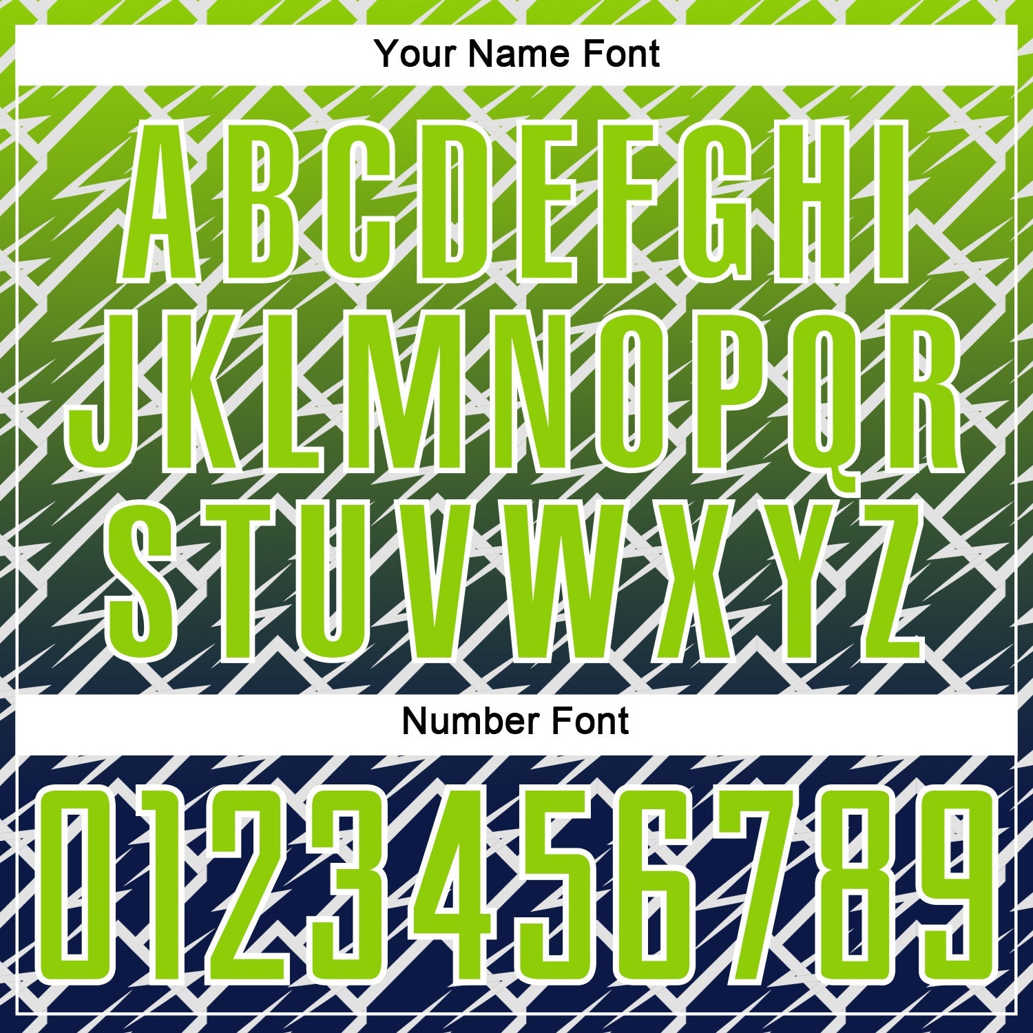 Custom Neon Green Navy-White Lightning Sports Sublimation Soccer Uniform Jersey