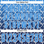 Custom Powder Blue Navy-White Lightning Sports Sublimation Soccer Uniform Jersey