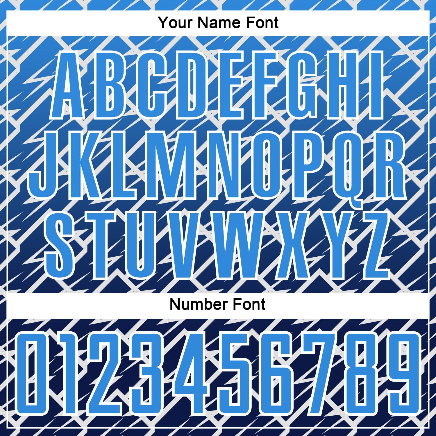 Custom Powder Blue Navy-White Lightning Sports Sublimation Soccer Uniform Jersey