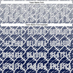 Custom Gray Navy-White Lightning Sports Sublimation Soccer Uniform Jersey