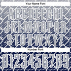 Custom Gray Navy-White Lightning Sports Sublimation Soccer Uniform Jersey