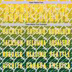 Custom Yellow Green-White Lightning Sports Sublimation Soccer Uniform Jersey