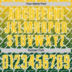 Custom Yellow Green-White Lightning Sports Sublimation Soccer Uniform Jersey