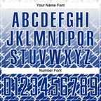 Custom White Royal Lightning Sports Sublimation Soccer Uniform Jersey