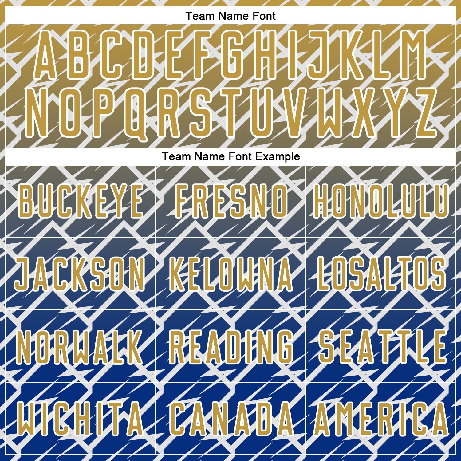 Custom Old Gold Royal-White Lightning Sports Sublimation Soccer Uniform Jersey