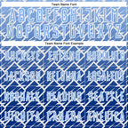 Custom Light Blue Royal-White Lightning Sports Sublimation Soccer Uniform Jersey