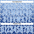 Custom Light Blue Royal-White Lightning Sports Sublimation Soccer Uniform Jersey