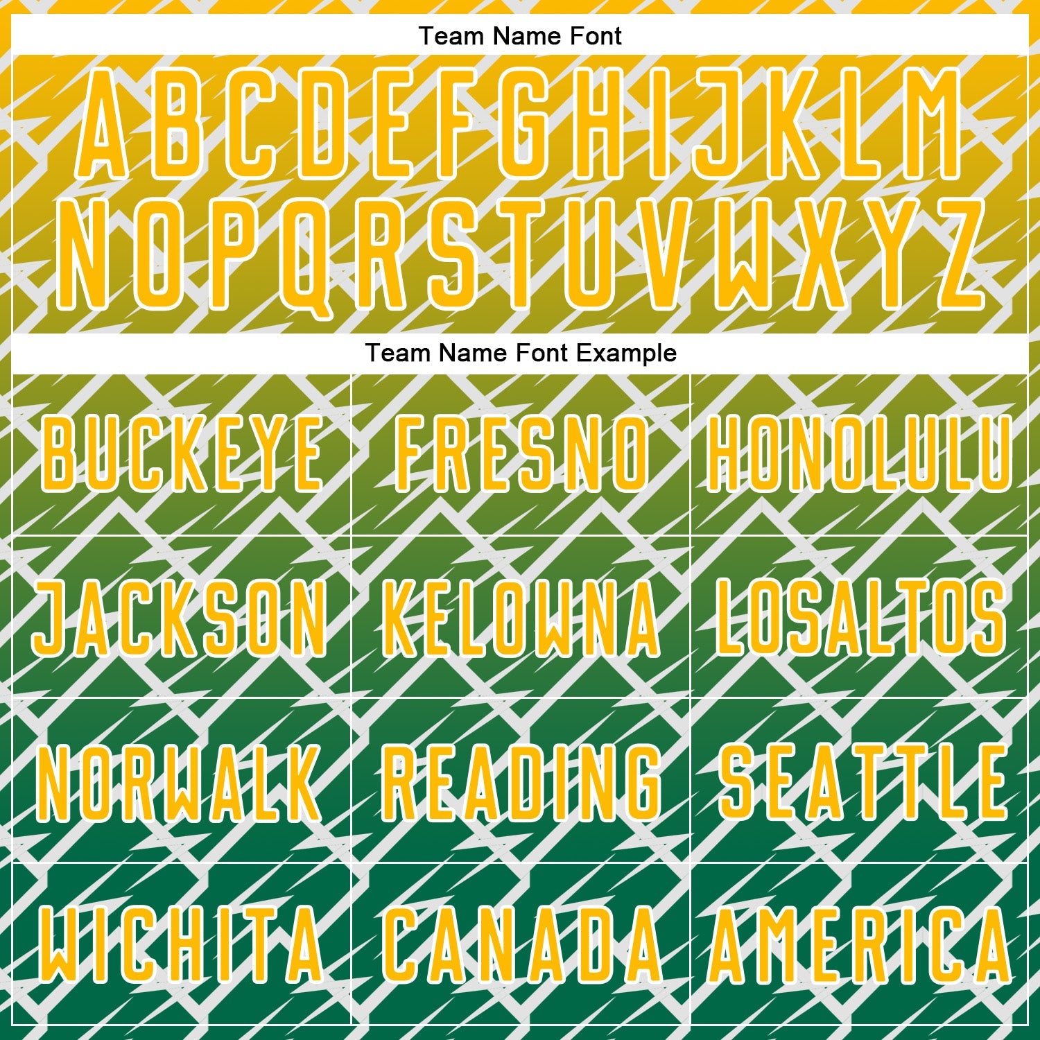 Custom Gold Kelly Green-White Lightning Sports Sublimation Soccer Uniform Jersey