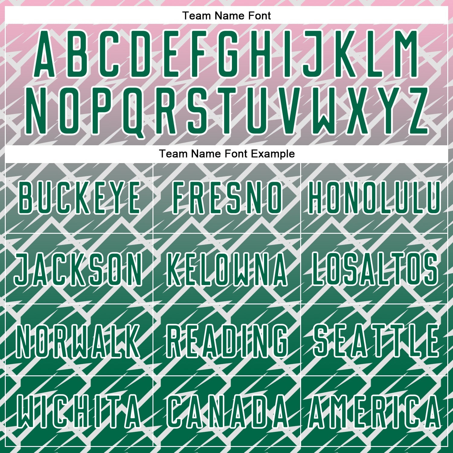 Custom Light Pink Kelly Green-White Lightning Sports Sublimation Soccer Uniform Jersey