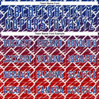 Custom Royal Red-White Lightning Sports Sublimation Soccer Uniform Jersey