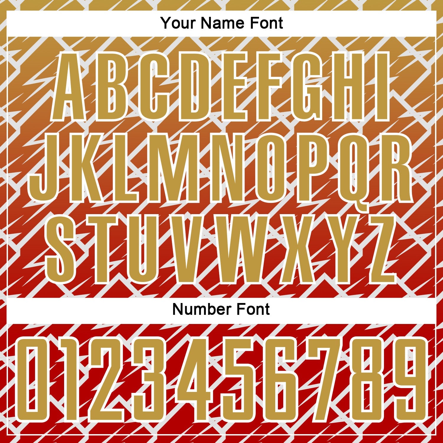 Custom Old Gold Red-White Lightning Sports Sublimation Soccer Uniform Jersey