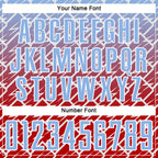 Custom Light Blue Red-White Lightning Sports Sublimation Soccer Uniform Jersey