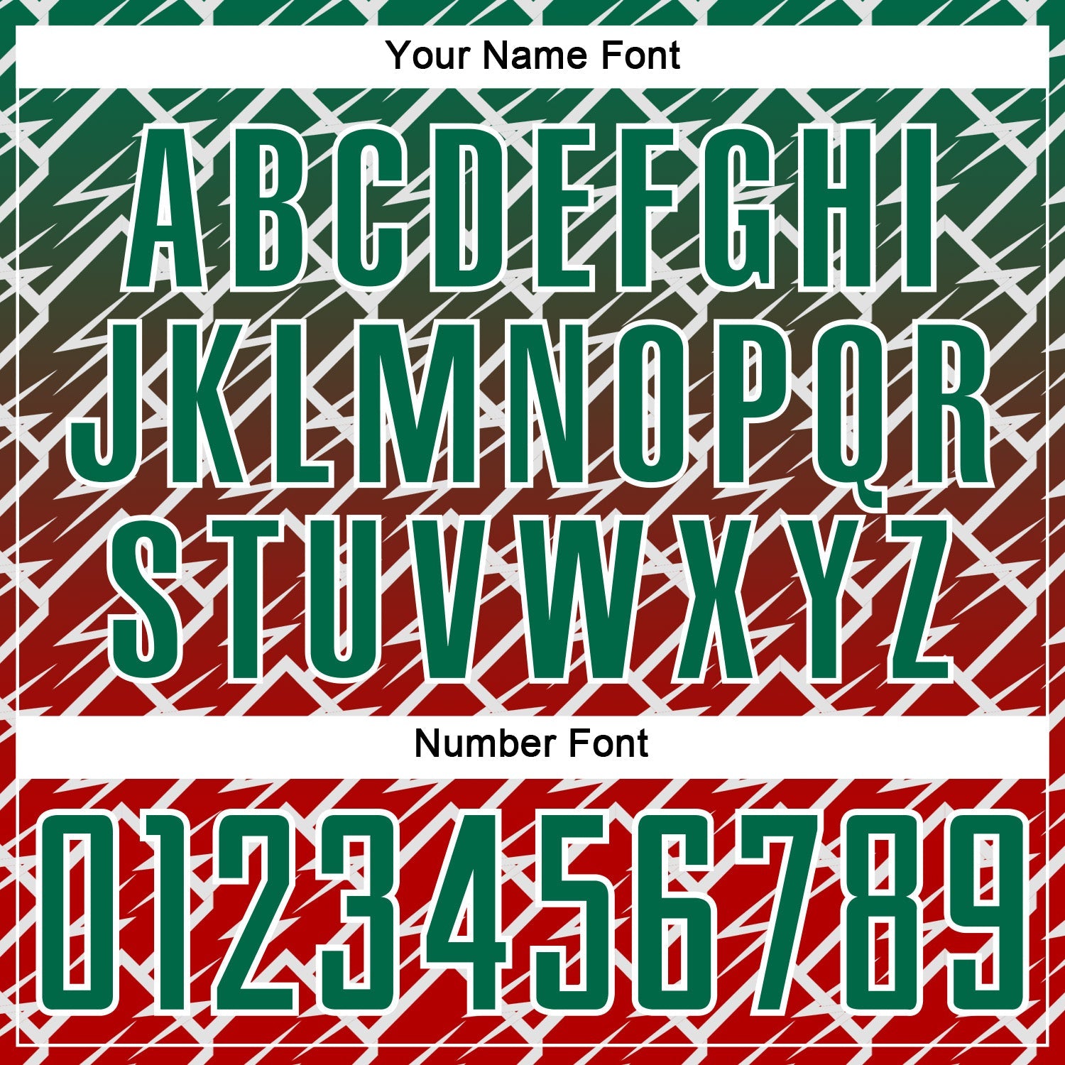 Custom Kelly Green Red-White Lightning Sports Sublimation Soccer Uniform Jersey