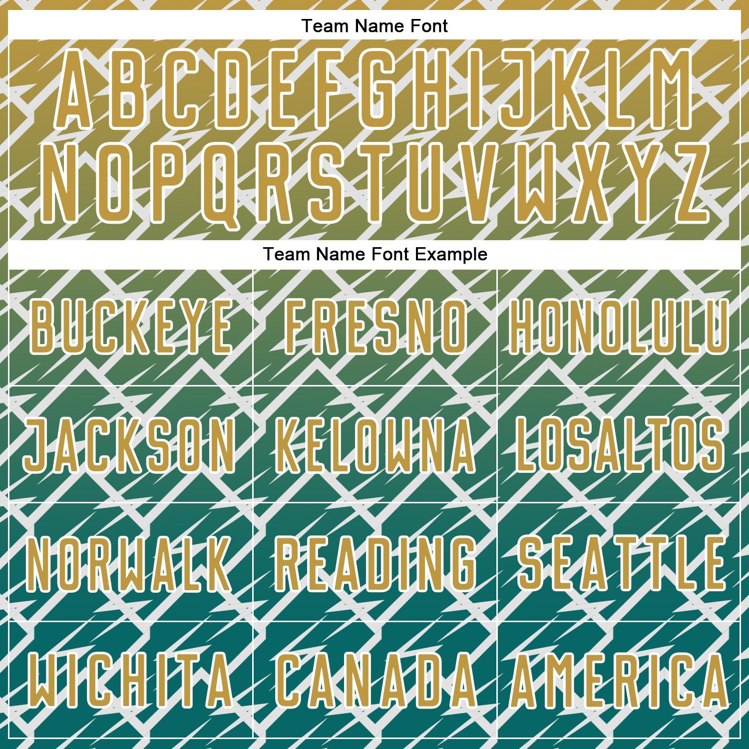 Custom Old Gold Teal-White Lightning Sports Sublimation Soccer Uniform Jersey