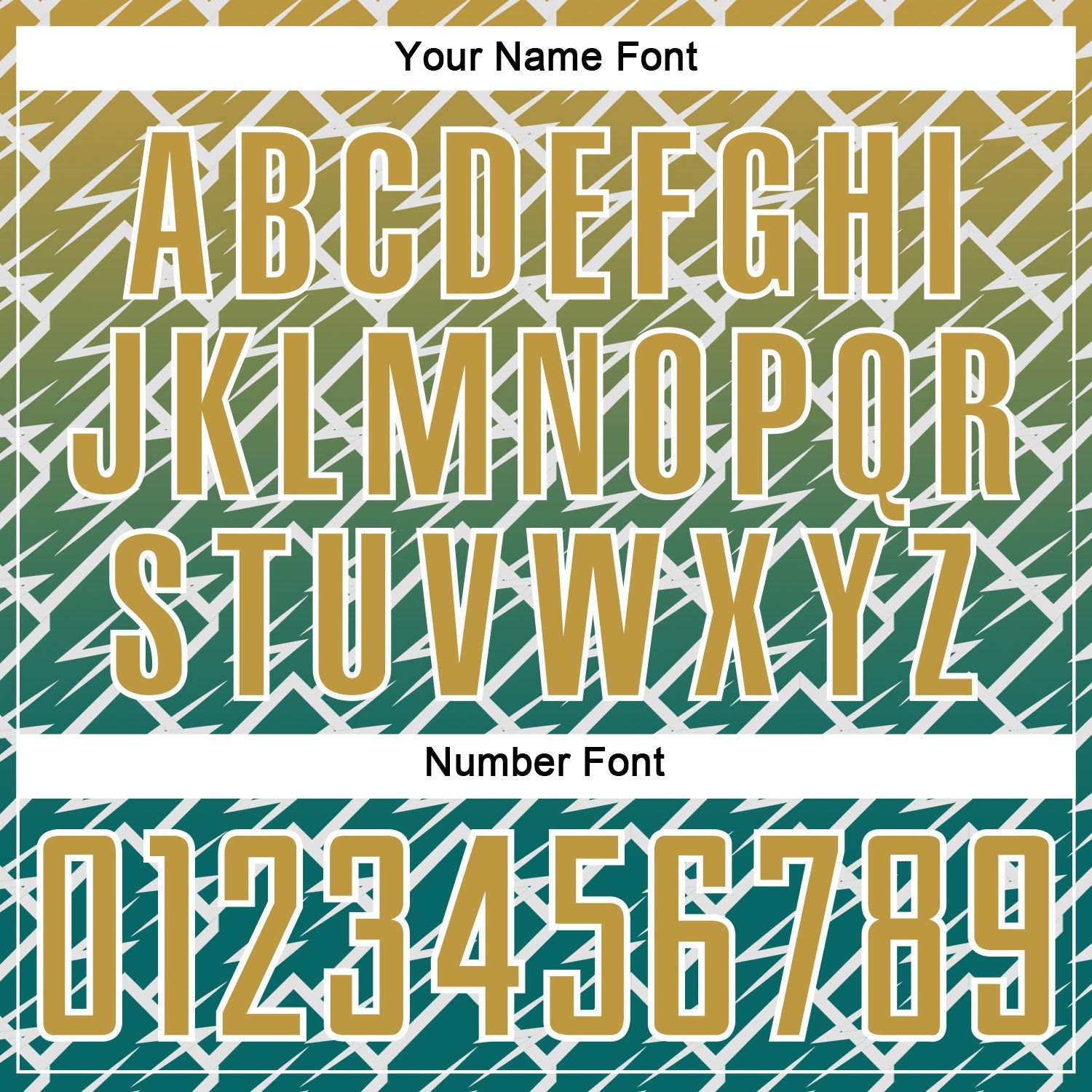 Custom Old Gold Teal-White Lightning Sports Sublimation Soccer Uniform Jersey