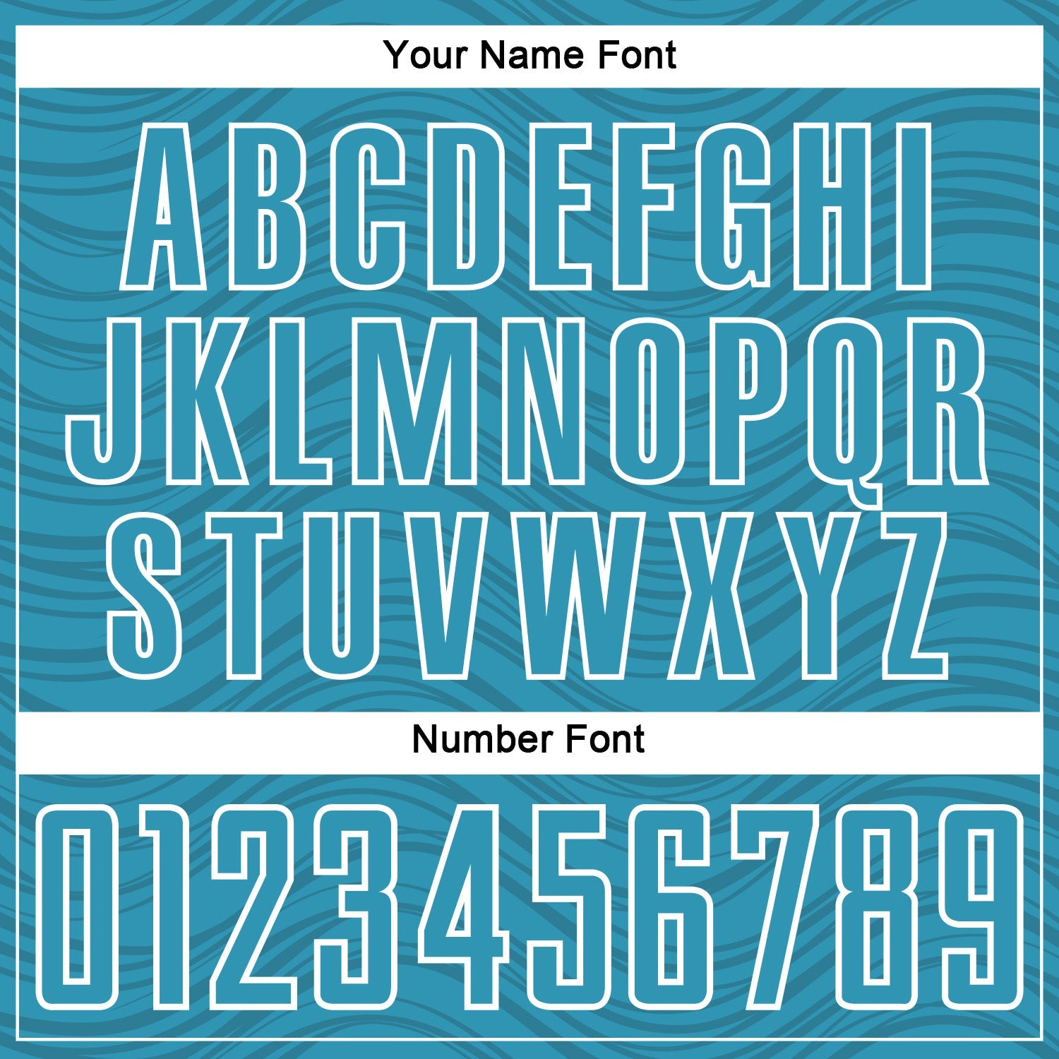 Custom Panther Blue Black-White Wavy Lines Sports Sublimation Soccer Uniform Jersey