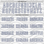 Custom White Navy Wavy Lines Sports Sublimation Soccer Uniform Jersey