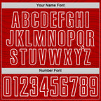 Custom Red Navy-White Wavy Lines Sports Sublimation Soccer Uniform Jersey