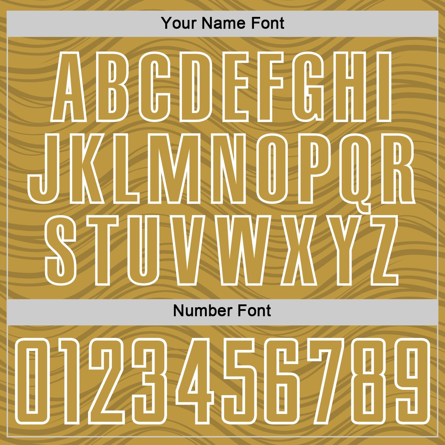 Custom Old Gold Navy-White Wavy Lines Sports Sublimation Soccer Uniform Jersey