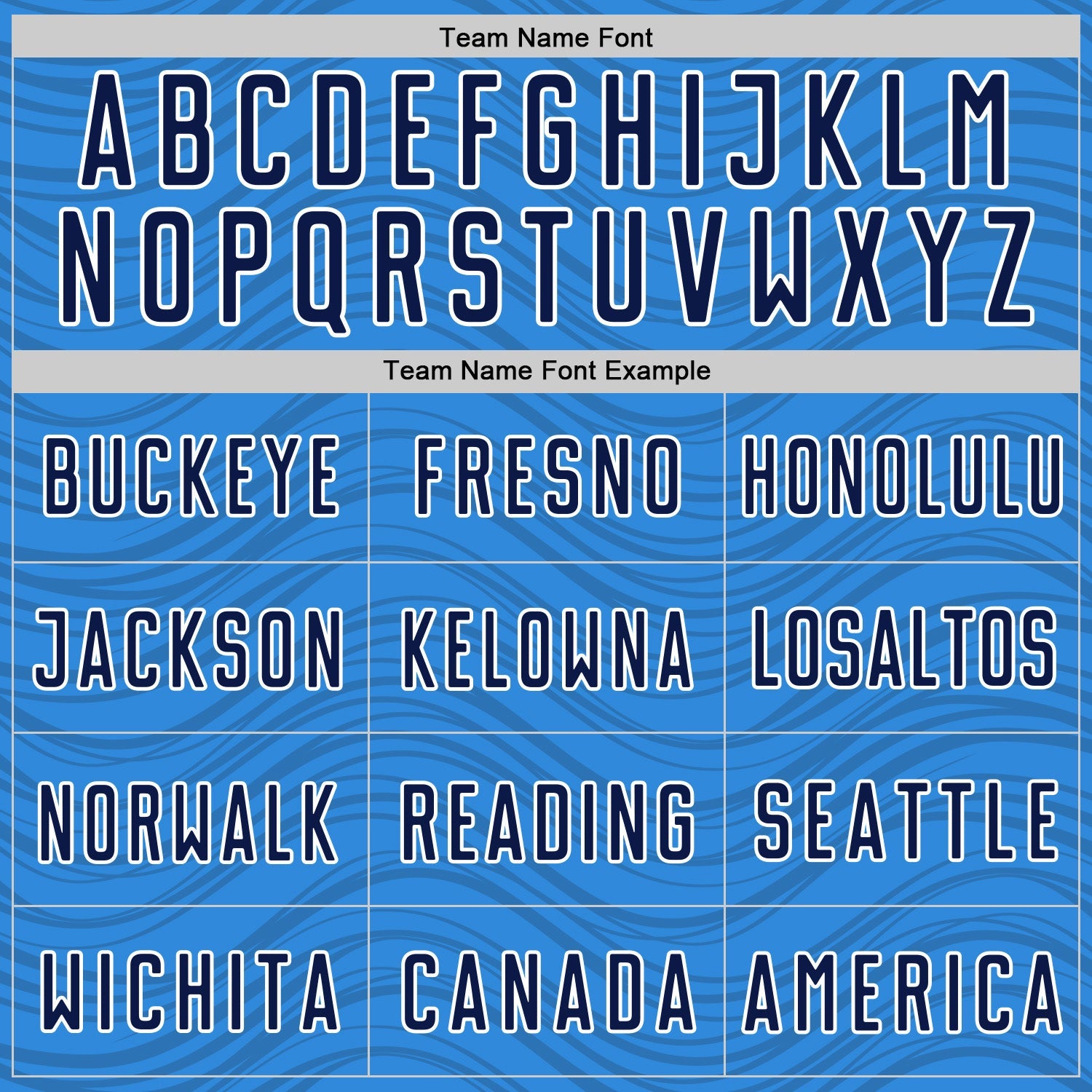 Custom Powder Blue Navy-White Wavy Lines Sports Sublimation Soccer Uniform Jersey