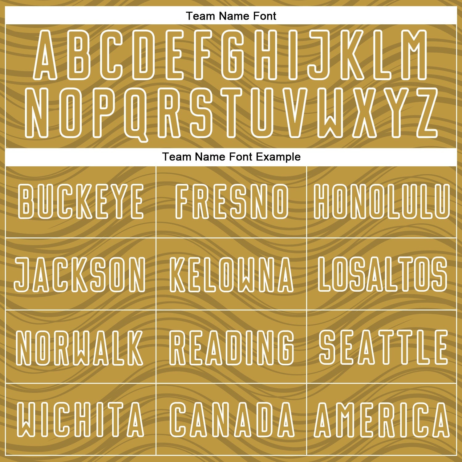 Custom Old Gold Green-White Wavy Lines Sports Sublimation Soccer Uniform Jersey