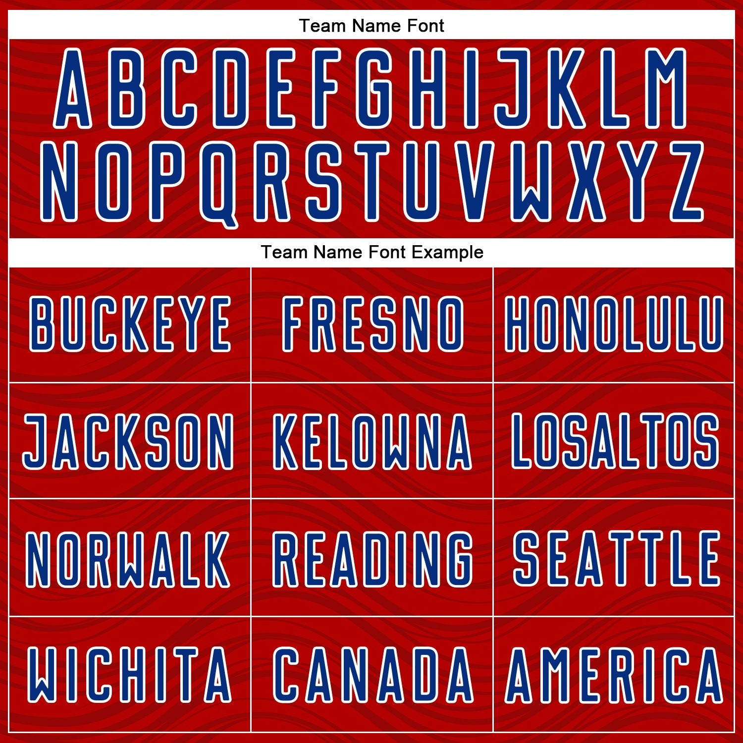 Custom Red Royal-White Wavy Lines Sports Sublimation Soccer Uniform Jersey