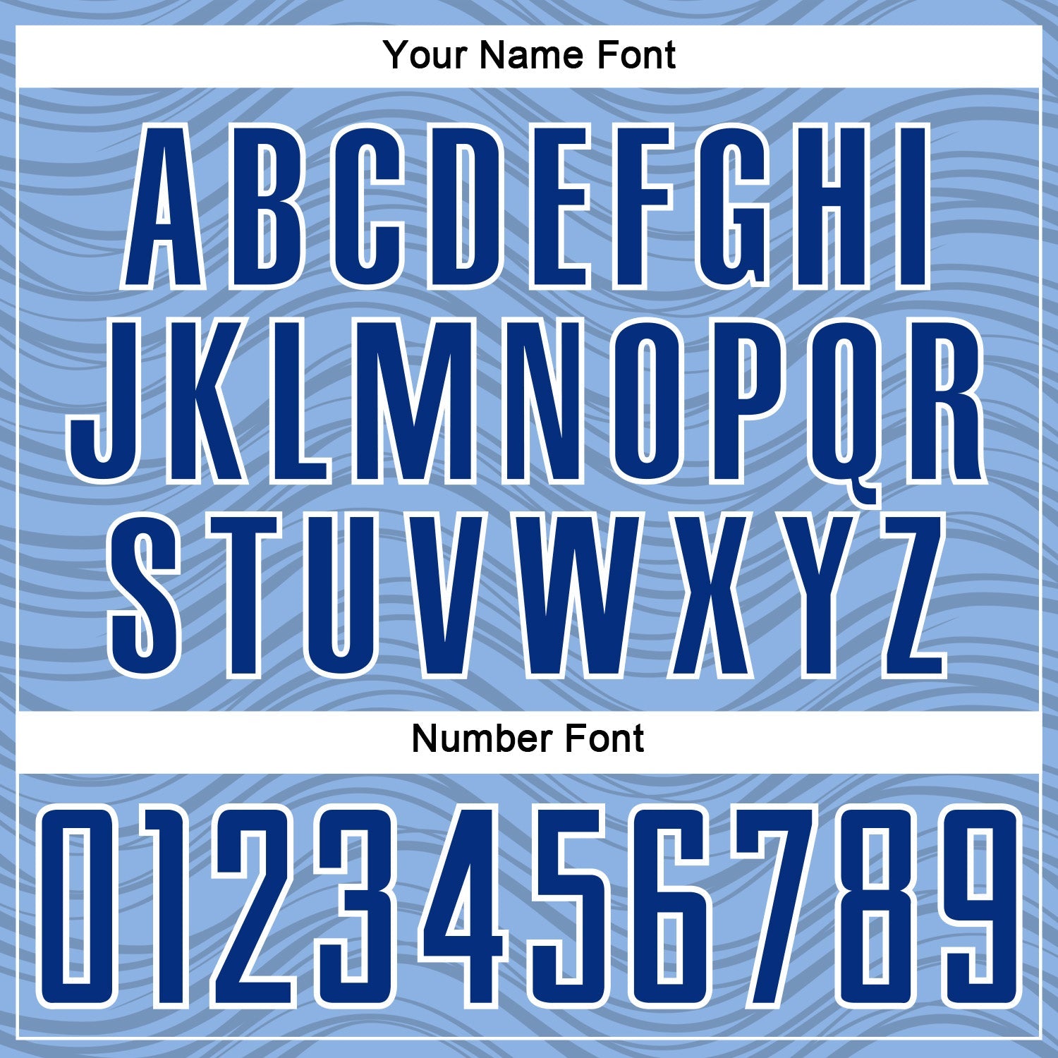 Custom Light Blue Royal-White Wavy Lines Sports Sublimation Soccer Uniform Jersey