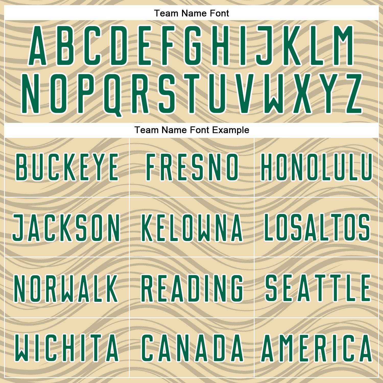 Custom Cream Kelly Green-White Wavy Lines Sports Sublimation Soccer Uniform Jersey