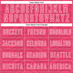 Custom Neon Pink Kelly Green-White Wavy Lines Sports Sublimation Soccer Uniform Jersey