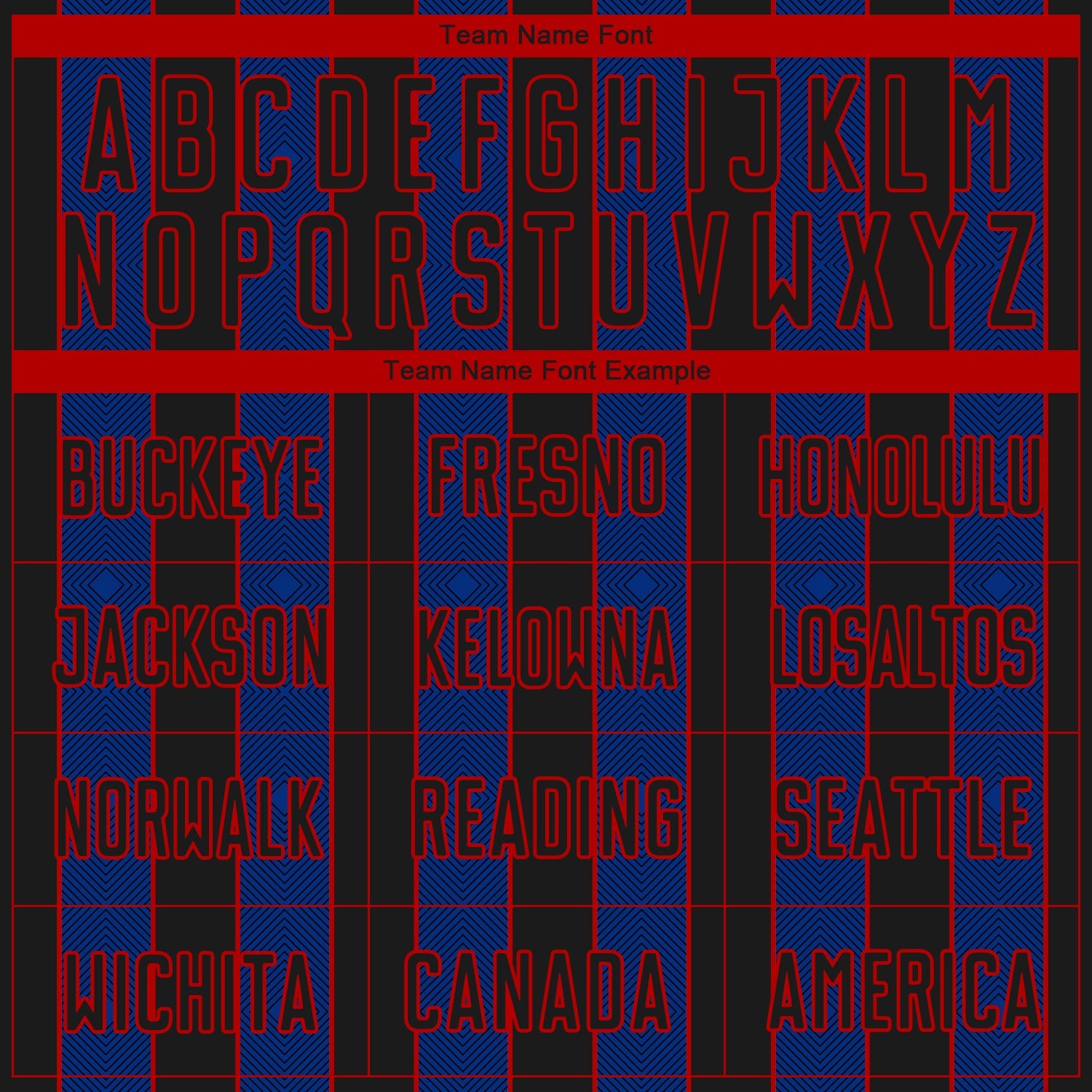 Custom Black Royal-Red Pinstripe Line Sports Sublimation Soccer Uniform Jersey