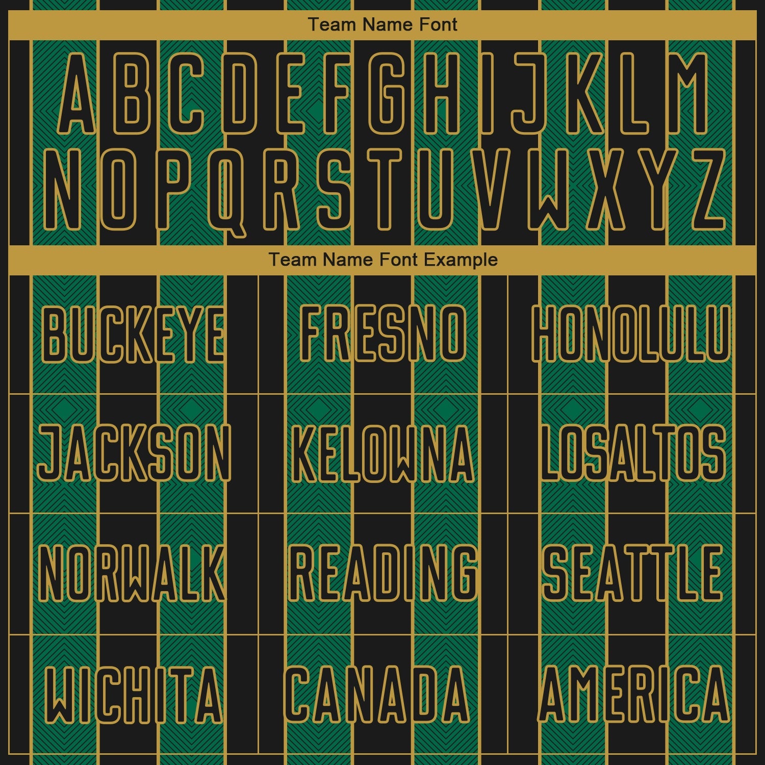 Custom Black Kelly Green-Old Gold Pinstripe Line Sports Sublimation Soccer Uniform Jersey