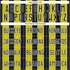 Custom Black Light Yellow-White Pinstripe Line Sports Sublimation Soccer Uniform Jersey