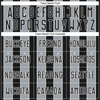 Custom Black Silver-White Pinstripe Line Sports Sublimation Soccer Uniform Jersey