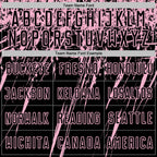 Custom Black Light Pink Splash Sports Sublimation Soccer Uniform Jersey